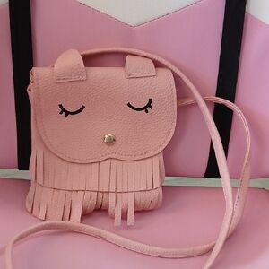 Charming Blush Kids Fringe Bag